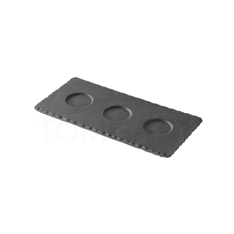 Revol Basalt tác se třemi prolisy (Ø 4 cm) 25 × 12 cm | REV-640698 Revol Basalt tác se třemi prolisy (Ø 4 cm) 25 × 12 cm | REV-640698