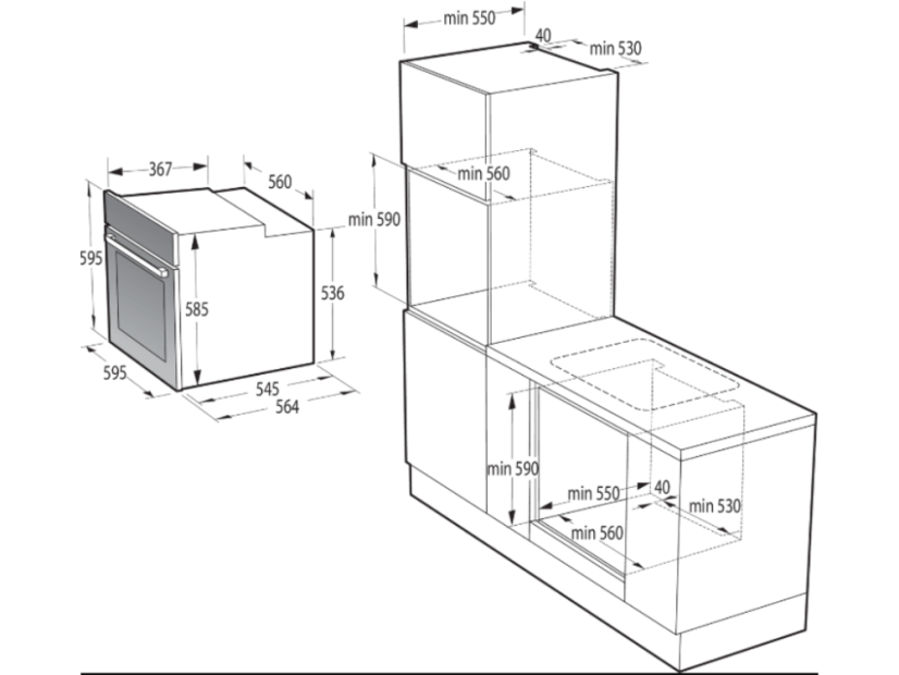 Vestavná trouba Gorenje BOS6737E20FBG