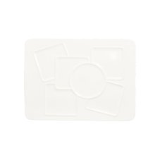 RAK Porcelain RAK Talíř obdélný, 6 zón 32 × 27 cm | RAK-CRRP6Z