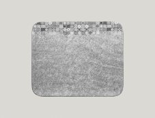 RAK Porcelain RAK Splendour talíř obdélníkový 33 × 27 cm – šedá | RAK-SRAURX33