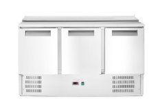 Třídveřový chlazený salátový stůl s odklápěcím víkem, Arktic, 219L, 230V/155W, 700x1365x(H)860mm
