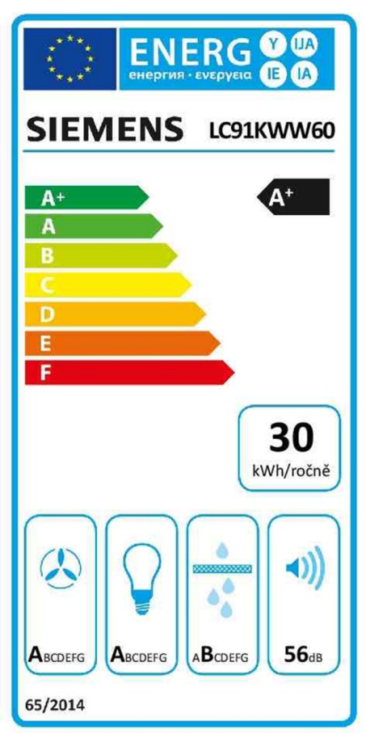 Komínová digestoř Siemens LC91KWW60