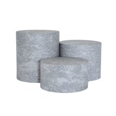 TOMGAST Podstavec kulatý HPL, pr. 300 mm, v: 120 mm, dekor beton