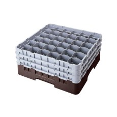 Cambro Koš Camrack 36 pozic, výška sklenice 32 cm - Hnědá