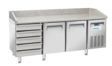 Pizza cooling counter, Arktic, 362L, Stříbrná, 230V/210W, 2025x800x(H)1040mm