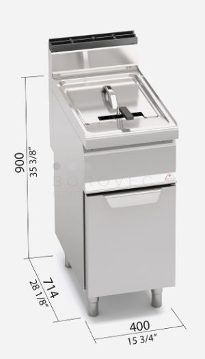 Plynová fritéza Bertos GL20M
