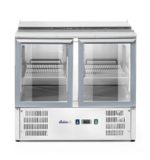 Chladící pult s výklopným víkem, dvoukřídlými dveřmi, Arktic, 146L, 230V/145W, 700x900x(H)860mm