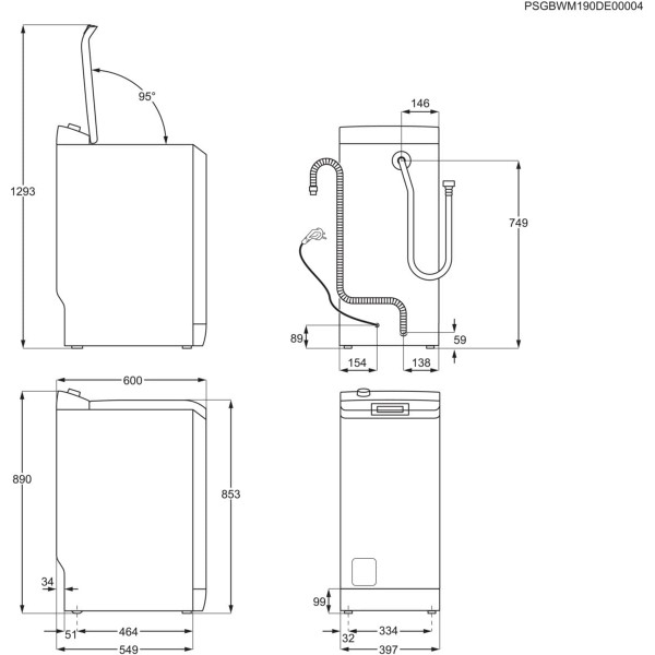 Pračka Electrolux EW2TN5061FC