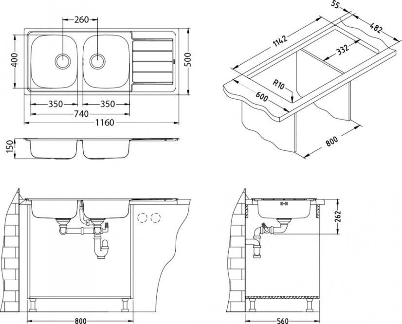 Alveus LINE 100 SAT  900-1160x500 F