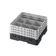 Cambro Koš Camrack 9 pozic, výška sklenice 30 cm - Černá