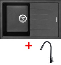 Sinks BEST 780 Metalblack + ELASTA S černá matná