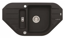 Alveus NIAGARA 60 G- 91 černá (900x500mm)+ pop- up sifon