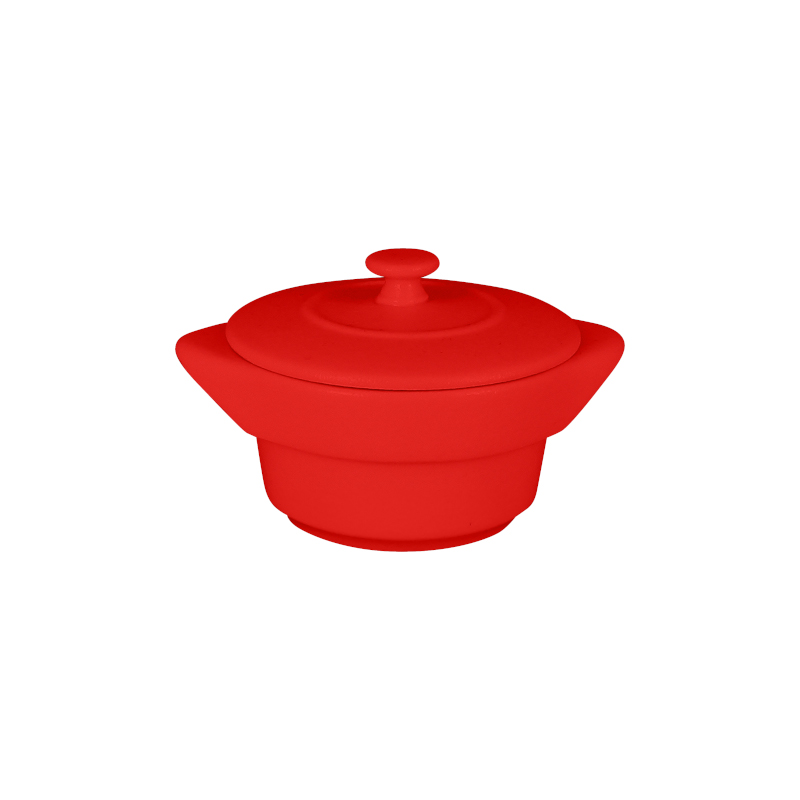 RAK Porcelain RAK Chef's Fusion hrnec s poklicí pr. 10 cm, červený | RAK-CFRD10BR RAK Porcelain RAK Chef's Fusion hrnec s poklicí pr. 10 cm, červený | RAK-CFRD10BR