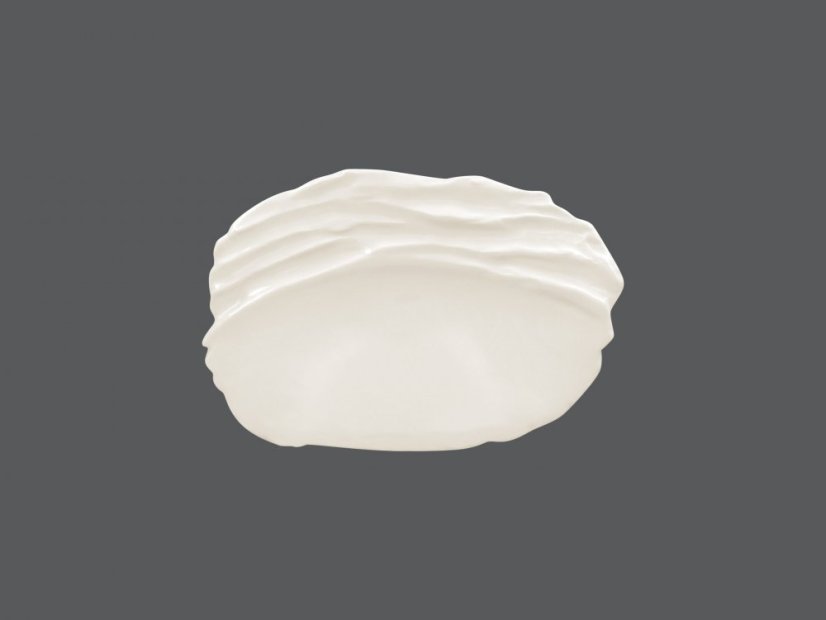 RAK Porcelain RAK Talíř reliéfní mělký 27 × 18,5 cm – bílá | RAK-STEP25