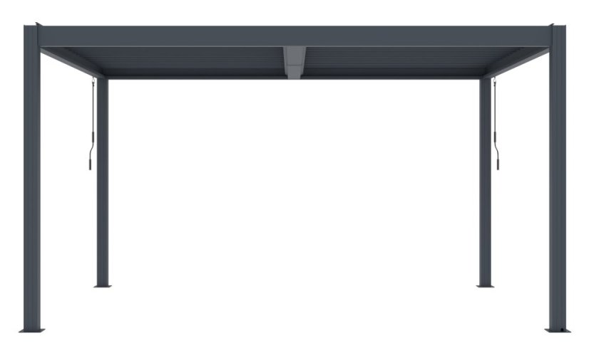 Bioklimatická pergola G21 Austin Premium 4x3 m, antracitová hliníková
