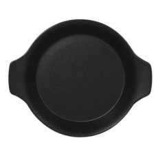 RAK Porcelain RAK Talíř kulatý s rukojetí 45 cl, černá | RAK-NFOPRD16BK