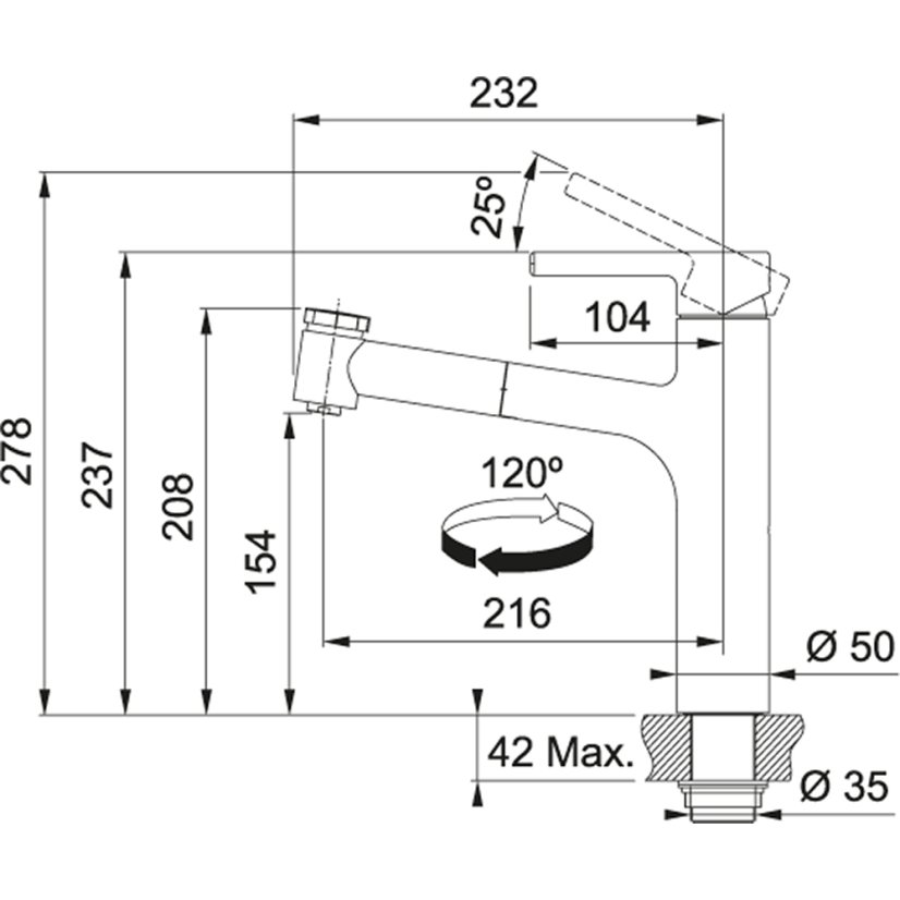 Franke FP 0131.031 CENTRO Chrom