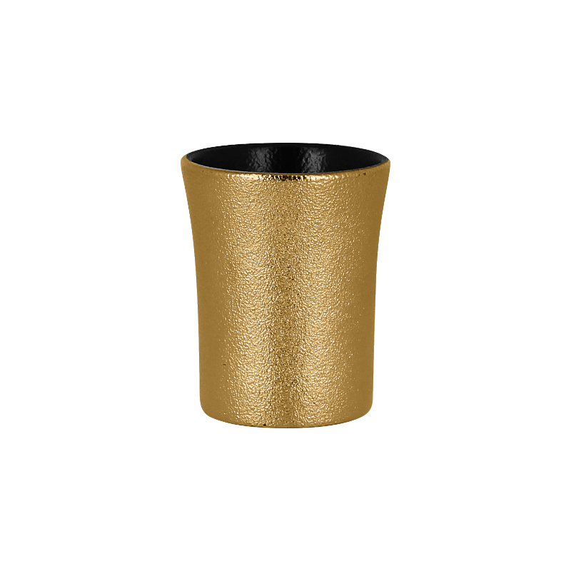 RAK Porcelain RAK Metalfusion šálek 9 cl, zlatý | RAK-MFSPCU09GB