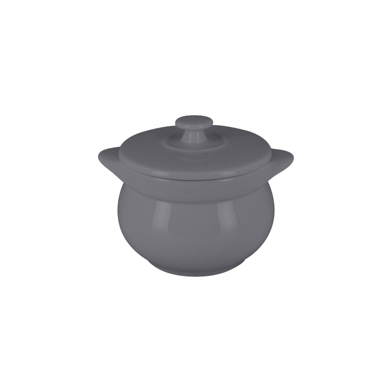 RAK Porcelain RAK Chef's Fusion mísa na polévku s poklicí pr. 10,6 cm, šedá | RAK-CFST10GY