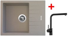 Sinks PERFECTO 650 Avena + ELKA Černá matná