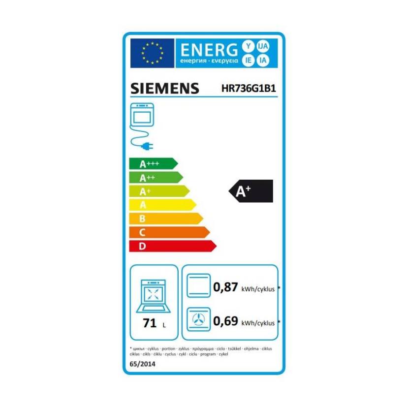 Vestavná trouba Siemens HR736G1B1