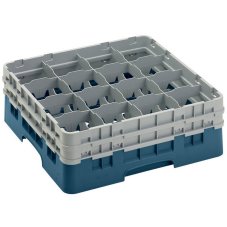 Cambro Koš Camrack 16 pozic, výška sklenice 15,2 cm - Tyrkysová