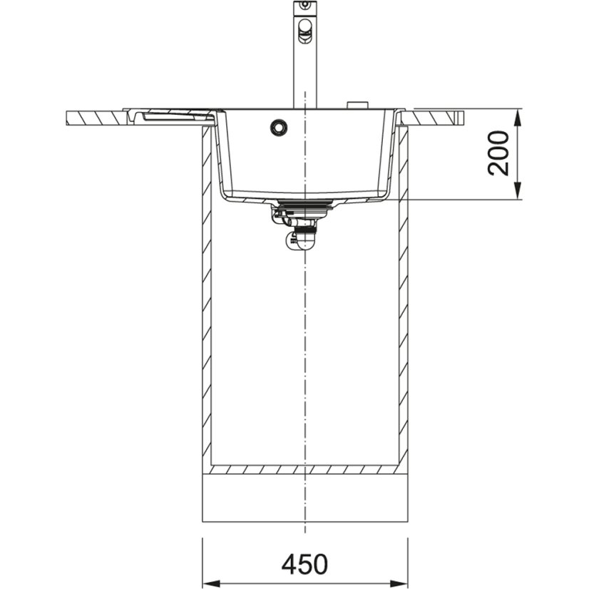 Franke CNG 611-62 TL/7 bílá-led Centro Fragranit