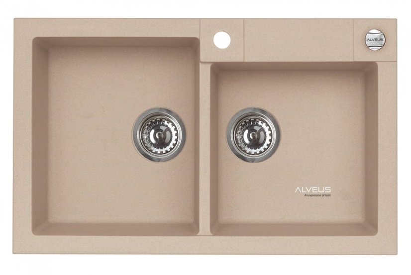 Alveus ROCK 90 G- 55 béžová (780x480mm)+ pop- up sifon  KPL