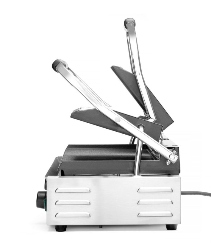 Kontaktní gril, double verze, HENDI, horní i spodní část vroubkovaná, 230V/3600W, 570x375x(H)216mm