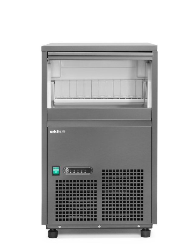 Stroj na výrobu kostek ledu, Arktic, Černá, 230V/385W, 520x380x(H)637mm