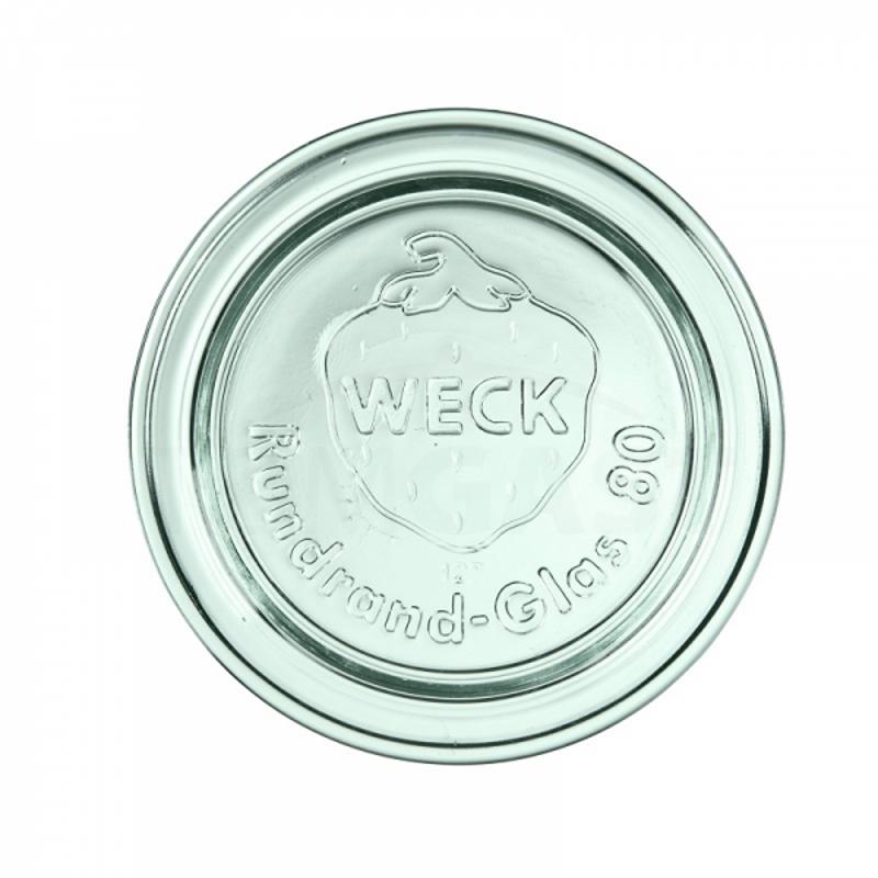 Víčko skleněné Weck 80 mm, 6 ks Víčko skleněné Weck 80 mm, 6 ks