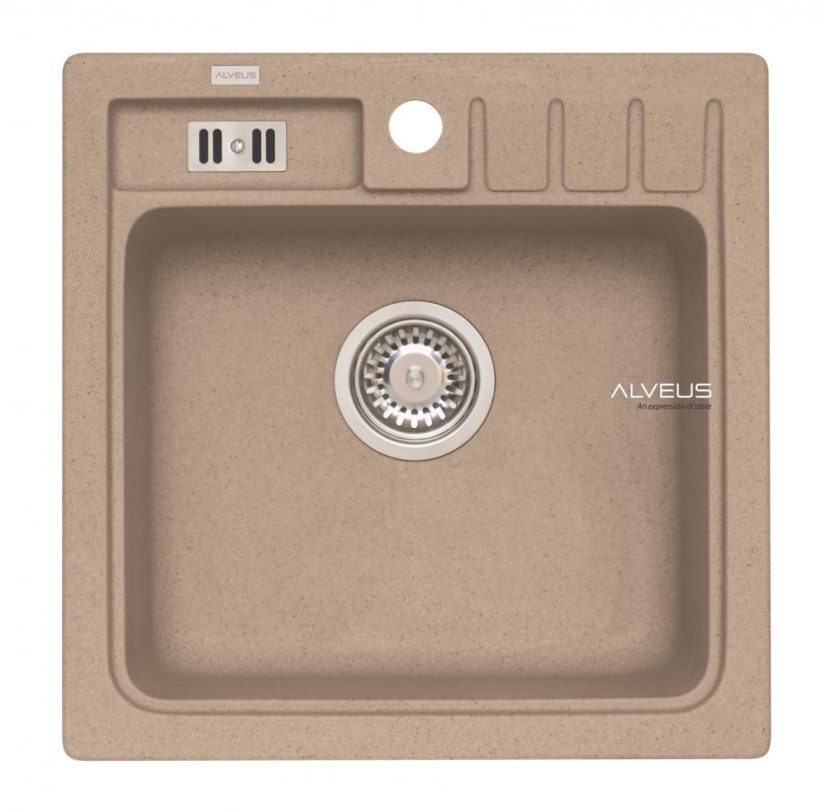 Alveus NIAGARA 20 G-55 béžová (465x465mm)+ jednoduchý sifon