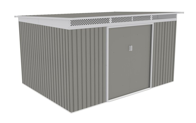 Zahradní domek G21 GRAH 915 - 340 x 269 cm, metalický šedý