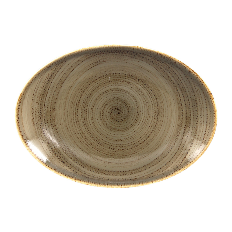 RAK Porcelain RAK Twirl talíř oválný 32 × 23 cm – alga | RAK-TWNNOP32AL RAK Porcelain RAK Twirl talíř oválný 32 × 23 cm – alga | RAK-TWNNOP32AL