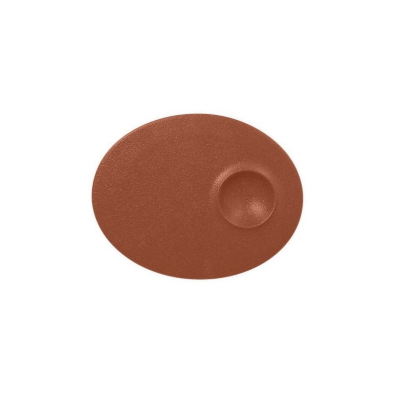 RAK Porcelain RAK Talíř mělký s důlkem 18 × 10 cm, hnědá | RAK-NFMROP18BW RAK Porcelain RAK Talíř mělký s důlkem 18 × 10 cm, hnědá | RAK-NFMROP18BW