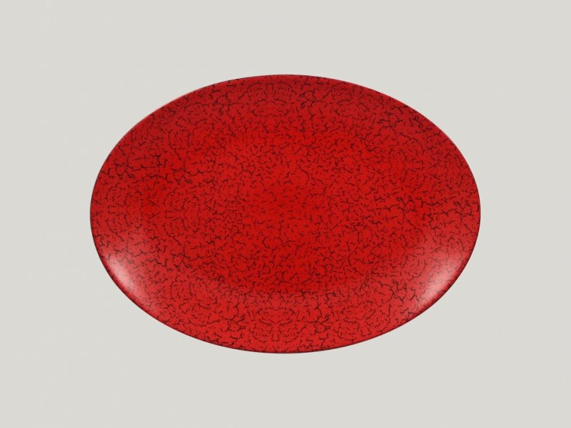 RAK Porcelain RAK Ruby talíř oválný 36 × 27 cm – červená | RAK-RBNNOP36 RAK Porcelain RAK Ruby talíř oválný 36 × 27 cm – červená | RAK-RBNNOP36