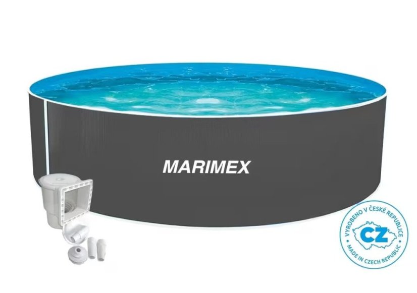 Bazén Marimex Orlando 4,57x1,07 m - ŠEDÝ, bazén, fólie, skimmer