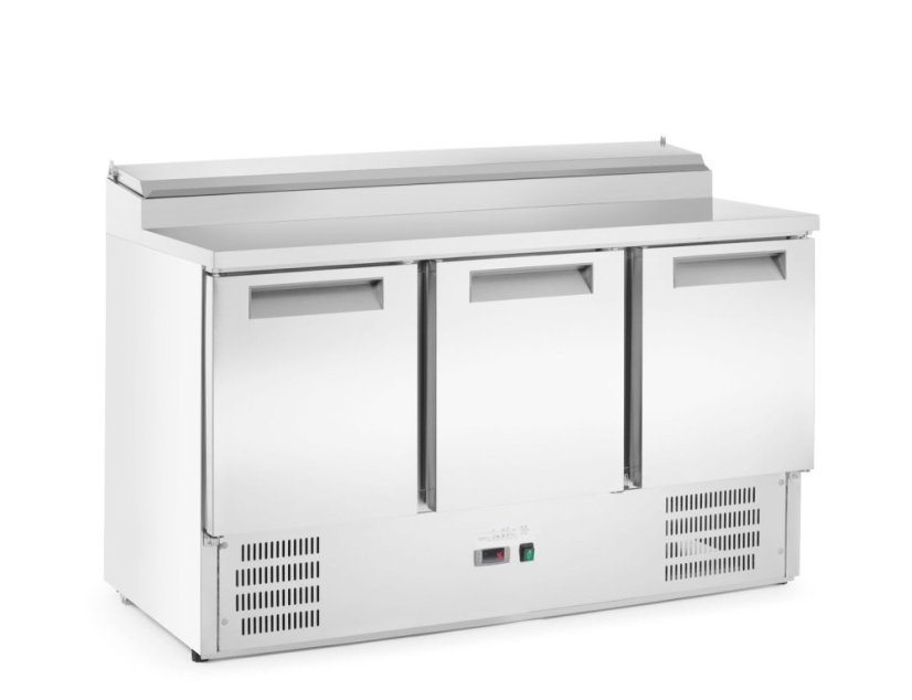 Třídveřový chladicí stůl s nástavcem, Arktic, 219L, 230V/152W, 700x1365x(H)990mm