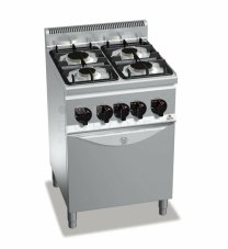 Plyn. sporák Bertos G6F4PW+FG1 (22,5 kW)
