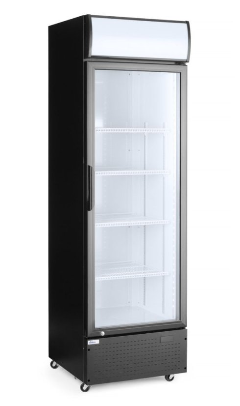 Jednodveřová chladnička s podsvíceným panelem na zadním panelu, Arktic, 254L, Černá, 230V/250W, 578x605x(H)1980mm