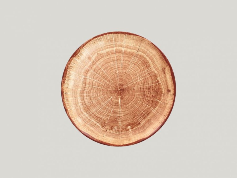 RAK Porcelain RAK Woodart talíř mělký coupe 27 cm – světle hnědá | RAK-WDNNPR27TB RAK Porcelain RAK Woodart talíř mělký coupe 27 cm – světle hnědá | RAK-WDNNPR27TB