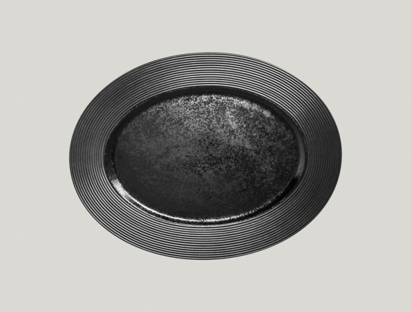 RAK Porcelain RAK Mísa oválná 36 × 27 cm – černá | RAK-EDOP36 RAK Porcelain RAK Mísa oválná 36 × 27 cm – černá | RAK-EDOP36