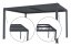 Bioklimatická pergola G21 Austin 4x3 m, antracitová hliníková