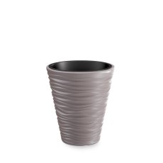 Květináč Prosperplast SAND s vkladem 34,5 cm  mocca
