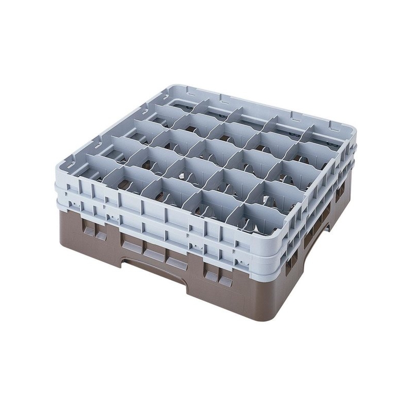 Cambro Koš Camrack 25 pozic, výška sklenice 27,8 cm - Hnědá