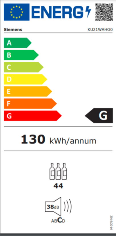 Vinotéka Siemens KU21WAHG0