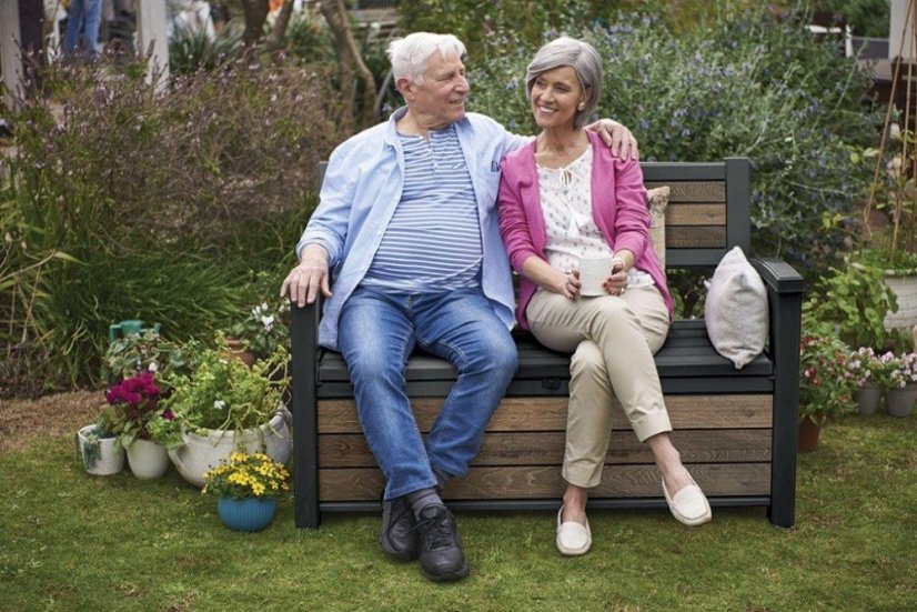 Zahradní lavice Keter Deco Garden Bench Walnut
