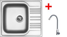 Sinks STAR 580 + ELASTA nerez/šedá