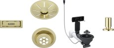 Odtoková sada 3 1" InFino pro jednu vaničku, přepad C-overflow, + táhlo, satin gold