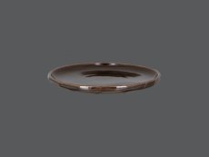RAK Porcelain RAK Talíř řezaný mělký 24 cm – hnědý | RAK-STCP24GCL